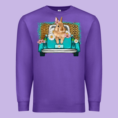 Easter Bunny Truck Premium Sweatshirt Designed By Artiststas