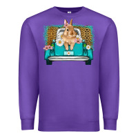 Purple easter bunny truck Premium Sweatshirt - Artiststas