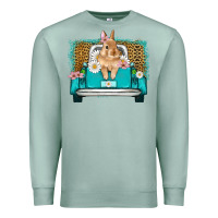Seafoam easter bunny truck Premium Sweatshirt - Artiststas