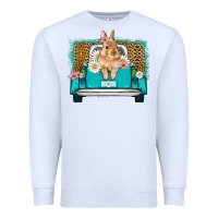 White easter bunny truck Premium Sweatshirt - Artiststas
