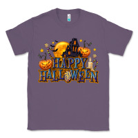 Lavender Happy Halloween Classic Tee - texasbilliewilder