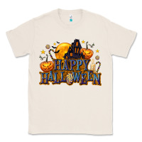 Natural Happy Halloween Classic Tee - texasbilliewilder