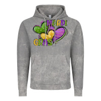 Cloud Rock mardi gras heart Vintage Hoodie - CowGirlArtShop