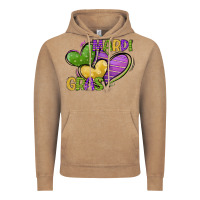 Vintage Coffee mardi gras heart Vintage Hoodie - CowGirlArtShop