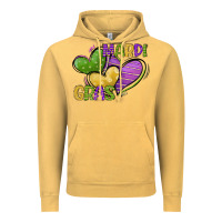 Vintage Mustard mardi gras heart Vintage Hoodie - CowGirlArtShop