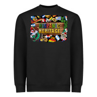 Black hispanic heritage flags Heavyweight Sweatshirt - BundleAndBundleShop