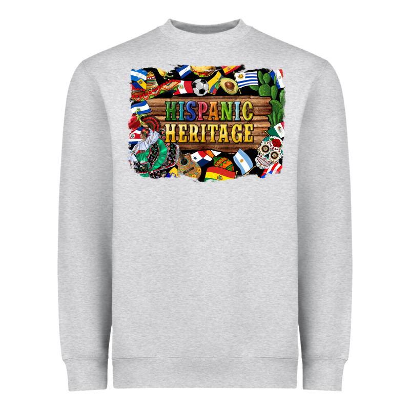 Hispanic Heritage Flags Heavyweight Sweatshirt by BundleAndBundleShop | Teevron