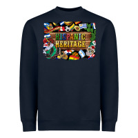 Navy hispanic heritage flags Heavyweight Sweatshirt - BundleAndBundleShop