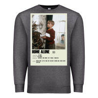 Charcoal Heather Home Alone Alternative Poster Art Movie Large (1) Classic . Premium Sweatshirt - minhPixels
