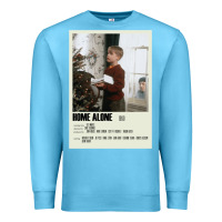 Ocean Blue Home Alone Alternative Poster Art Movie Large (1) Classic . Premium Sweatshirt - minhPixels