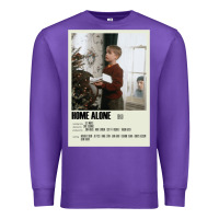 Purple Home Alone Alternative Poster Art Movie Large (1) Classic . Premium Sweatshirt - minhPixels