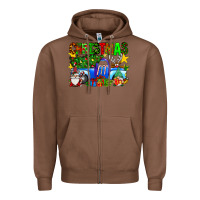 Chestnut christmas truck Zipper Hoodie - SublimationCraftShop
