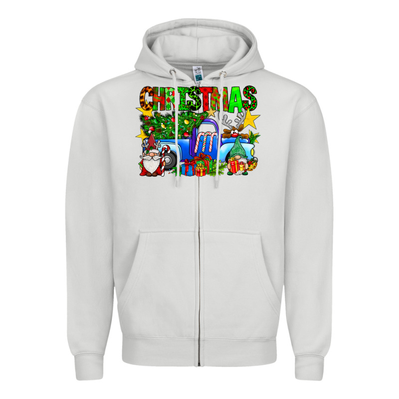 Christmas Truck Zipper Hoodie by SublimationCraftShop | Teevron