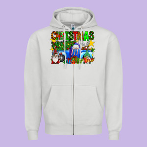 Christmas Truck Zipper Hoodie Designed By Sublimationcraftshop