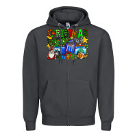 Smoke christmas truck Zipper Hoodie - SublimationCraftShop