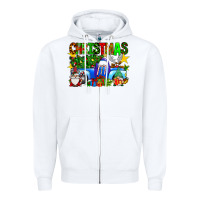 White christmas truck Zipper Hoodie - SublimationCraftShop