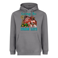 Storm western loving the farm life barn cow pig rooster tractor wind wheel Heavyweight Hoodie - Artiststas