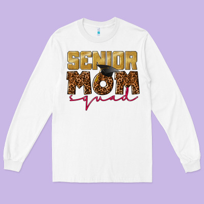 Senior Mom Squad Long Sleeve Tee Designed By Cowgirlartshop