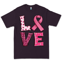Plum Western Breast Cancer Love Premium Tee - RanaPortraitStore