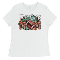 White Football Mom Ladies Tee - Bettercallsaul