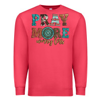 Cardinal pray more worry less Premium Sweatshirt - Artiststas