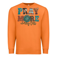 Carrot pray more worry less Premium Sweatshirt - Artiststas
