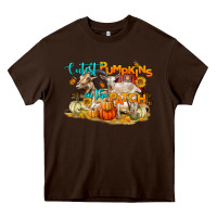 Chocolate Brown Cutest Pumpkin In The Patch Heavy Core Tee - LillyAllenDesigns