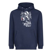 Navy Scream Favorite Scary Movie Heavyweight Hoodie - minhPixels