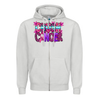 Dove Grey crush cancer Zipper Hoodie - SublimationCraftShop
