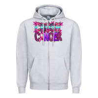 Heather Grey crush cancer Zipper Hoodie - SublimationCraftShop
