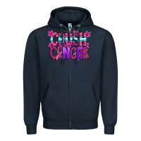 Navy crush cancer Zipper Hoodie - SublimationCraftShop
