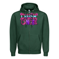 Sports Green crush cancer Zipper Hoodie - SublimationCraftShop