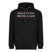 Black Make Lying Wrong Again   Gift Resist Racism AntiTrump Heavyweight Hoodie - minhPixels