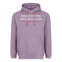 Lavender Make Lying Wrong Again   Gift Resist Racism AntiTrump Heavyweight Hoodie - minhPixels