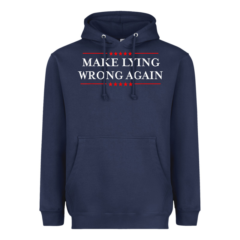 Make Lying Wrong Again   Gift Resist Racism Antitrump Heavyweight Hoodie by minhPixels | Teevron
