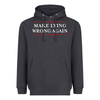 Smoke Make Lying Wrong Again   Gift Resist Racism AntiTrump Heavyweight Hoodie - minhPixels