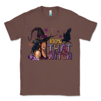 Chestnut 100% That Witch Black Afro Witch Classic Tee - texasbilliewilder