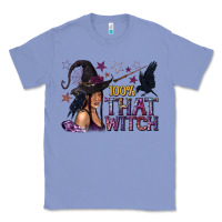 Colony Blue 100% That Witch Black Afro Witch Classic Tee - texasbilliewilder