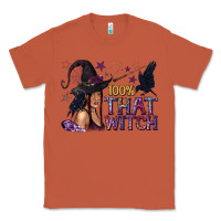 Copper 100% That Witch Black Afro Witch Classic Tee - texasbilliewilder