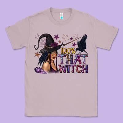 100% That Witch Black Afro Witch Classic Tee Designed By Texasbilliewilder