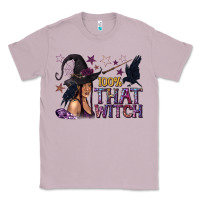 Lilac 100% That Witch Black Afro Witch Classic Tee - texasbilliewilder