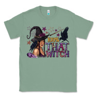 Sage 100% That Witch Black Afro Witch Classic Tee - texasbilliewilder