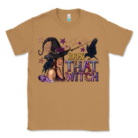 Toasted Coconut 100% That Witch Black Afro Witch Classic Tee - texasbilliewilder