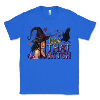 True Royal 100% That Witch Black Afro Witch Classic Tee - texasbilliewilder