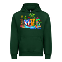 Forest Green love puerto rico Urban Hoodie - AdoDesignShop