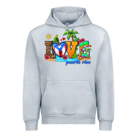 Heather Grey love puerto rico Urban Hoodie - AdoDesignShop