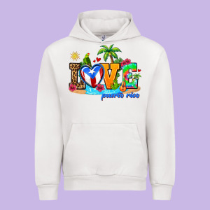 Love Puerto Rico Urban Hoodie Designed By Adodesignshop