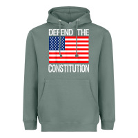 Sage Defend the Constitution US Political Protest Tee Heavyweight Hoodie - minhPixels