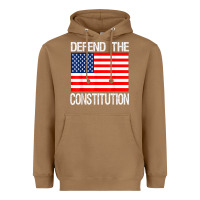 Toasted Coconut Defend the Constitution US Political Protest Tee Heavyweight Hoodie - minhPixels