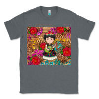 Charcoal Heather Mexican girl Classic Tee - RanaPortraitStore
